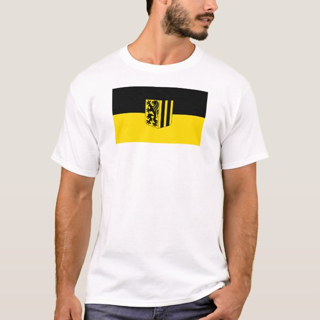 Dresden emblem Germany flag symbol coat arms T-Shirt (Front)