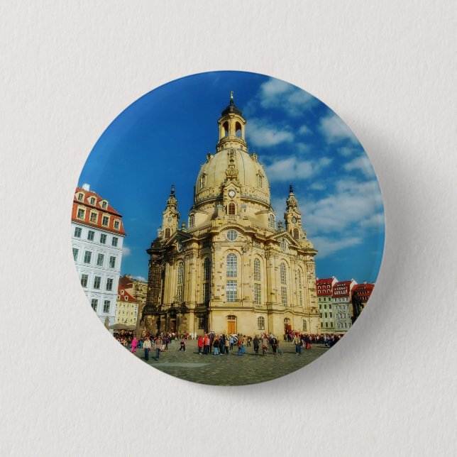 Dresden Frauenkirche 2 Inch Round Button (Front)