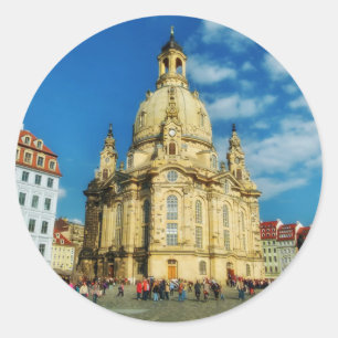 Dresden Frauenkirche Classic Round Sticker