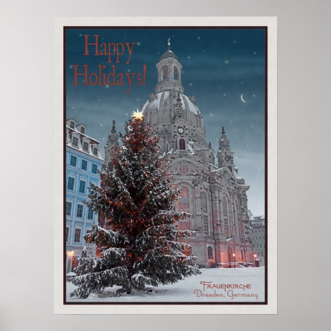 Dresden - Frauenkirche Tannenbaum - HH WB Poster (Front)