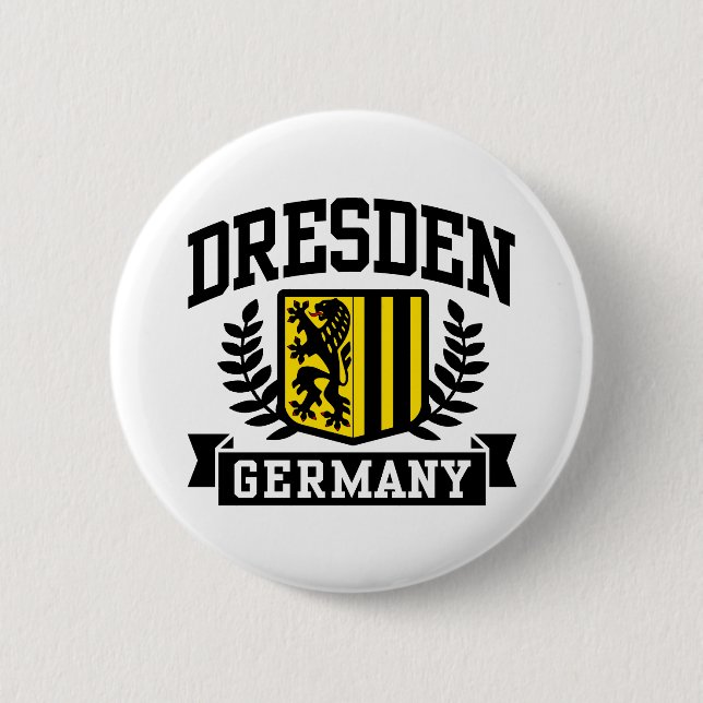 Dresden Germany 2 Inch Round Button (Front)