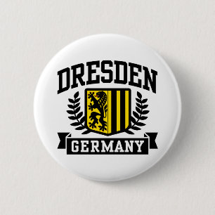 Dresden Germany 2 Inch Round Button