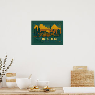 Dresden Germany City Art Poster