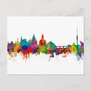 Dresden Germany Skyline Postcard