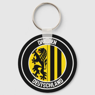 Dresden Round Emblem Keychain
