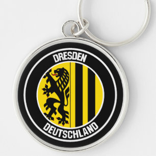 Dresden Round Emblem Keychain