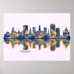 Dresden Skyline Poster