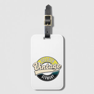 Dresden vintage style logo luggage tag