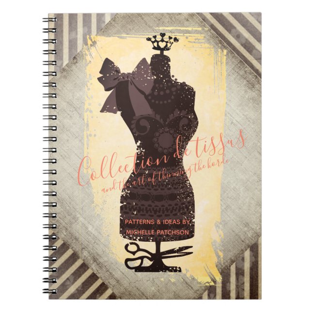 Dress dummy mannequin sewing pattern notebook (Front)