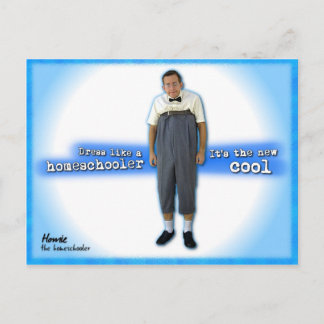 Dress like a homeschooler postcard
