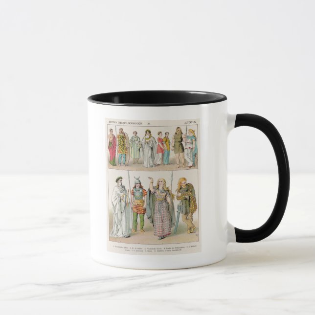 Dress of the Britons, Gauls and Germans Mug (Right)