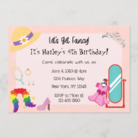 Dress Up Fashion Party Invitation