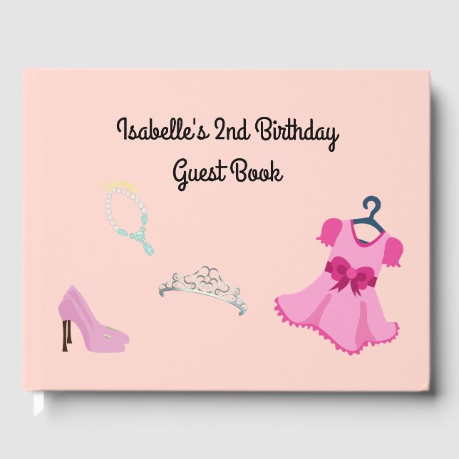 Dress Up Party Guest Book (Front)