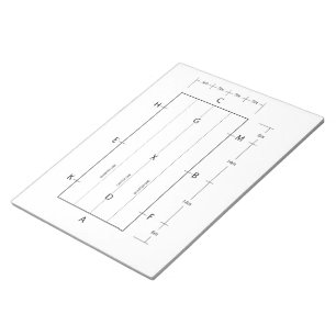 Dressage Arena Template Horse Riding Notepad