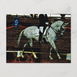 Dressage Art Postcard