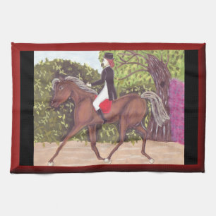 Dressage Cheval équitation serviette de cuisine