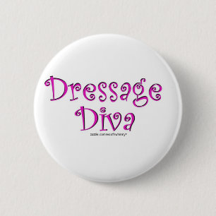 Dressage Diva 2 Inch Round Button