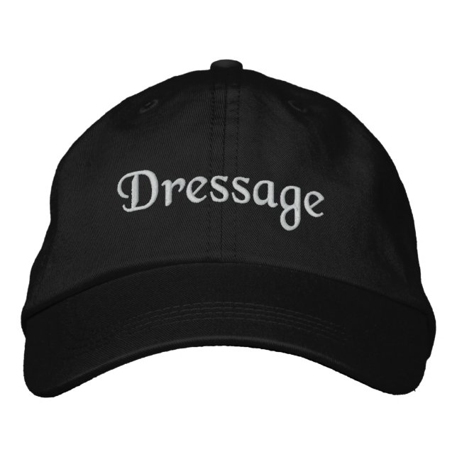 Dressage Embroidered Hat (Front)