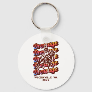 Dressage Event Or Location Date Name  Keychain