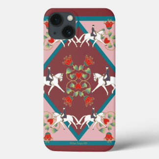 Dressage Hearts and Flowers Barley There IPad Case
