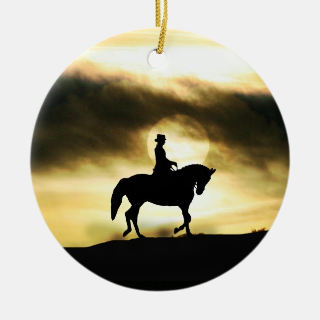 Dressage Holiday Ornament (Front)