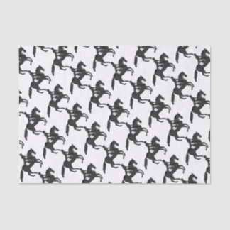 Dressage Horse and Rider Mosaic Design Tissue Paper