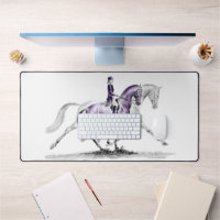 Dressage Horse in Trot Piaffe