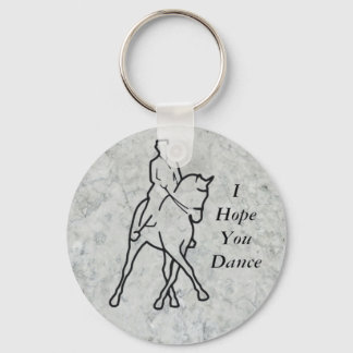 Dressage Horse & Rider - Half Pass Keychain