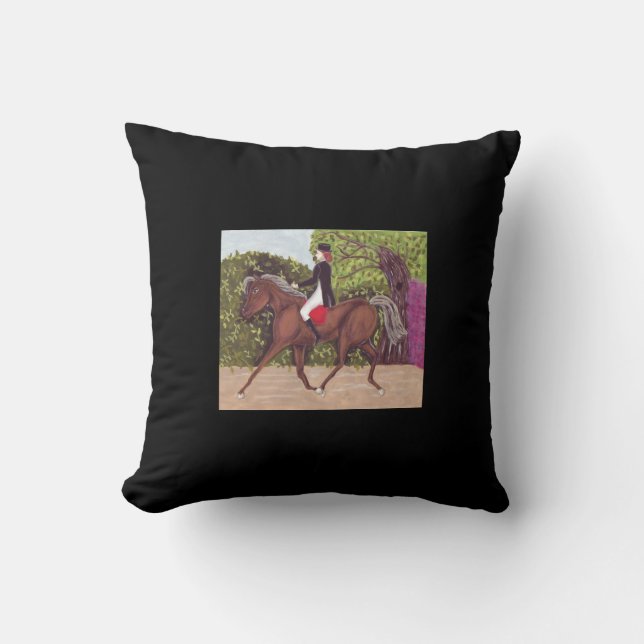 Dressage Horse Riding American MoJo Pillows (Front)