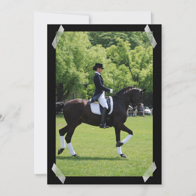 Dressage Horse Show Invitation de l'cavalier (Devant)