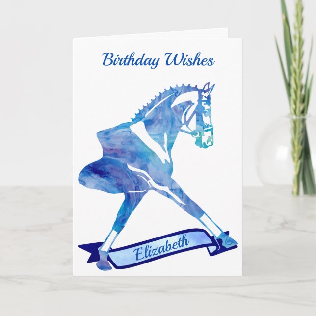 Dressage Horse Step Out in Style Card (Front)