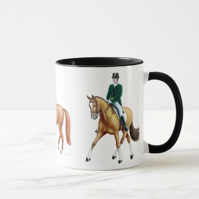 Dressage Horses Equestrian Mug (Right)