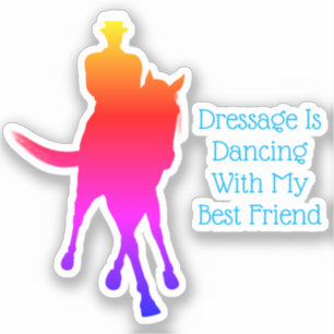 Dressage Is Dancing Best Friend Rainbow 