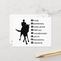 Dressage Is Horse And Rider Silhouette 