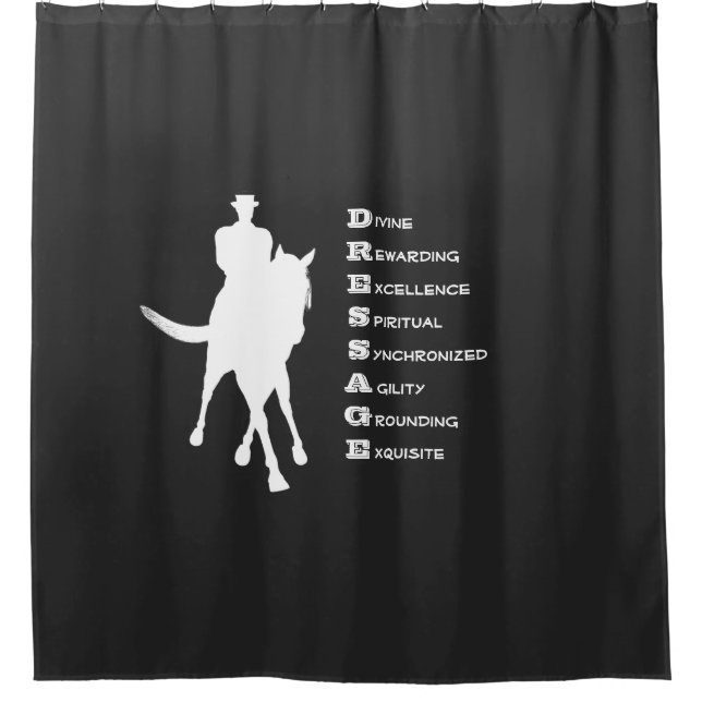 Dressage Is Horse Silhouette Dark  (Front)