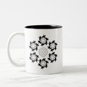 Dressage Pirouettes Two-Tone Coffee Mug