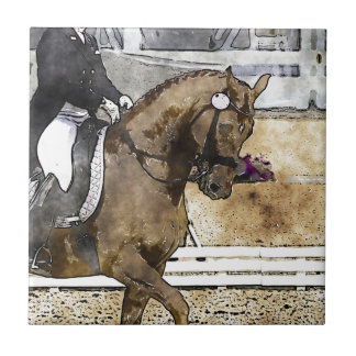 Dressage Rider Tile