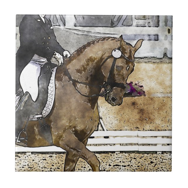 Dressage Rider Tile (Front)