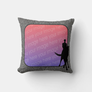 Dressage Rider Your Photo Throw Pillow