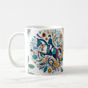 Dressage Riding Rider Horse Mug