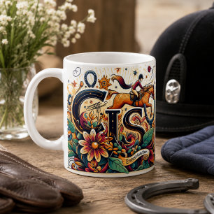 Dressage Riding Rider Horse Mug