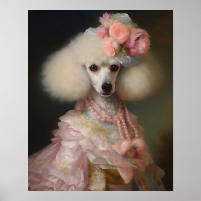 Dressed Animal Prints, Royal Lady Dog Poster (Front)