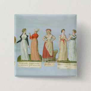 Dresses and costumes in vogue 2 inch square button