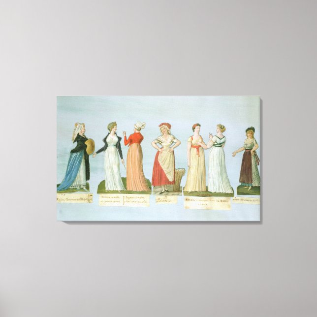 Dresses and costumes in vogue canvas print (Front)
