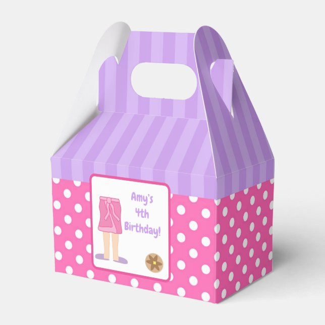 Dressing Gown Pyjamas and Pancakes Party Favor Box (Front Side)