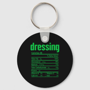 Dressing Nutrition Facts Family Matching Christmas Keychain
