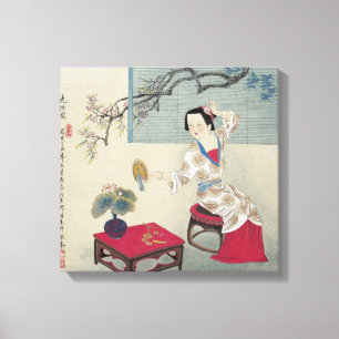 Dressing up in the Morning Canvas Print