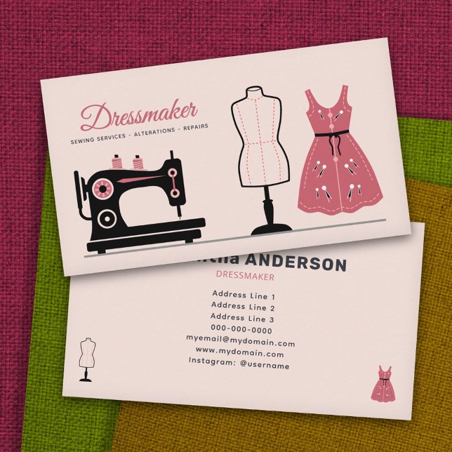 Dressmaker Business Card (Dressmaker Business Card)