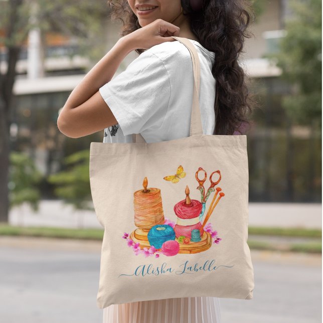 Dressmaker Name Seamstress Sewing Tailor Fashion Tote Bag (Creator Uploaded)