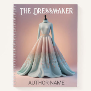 Dressmaker Seamstress Book Cover Inspiration Noteb